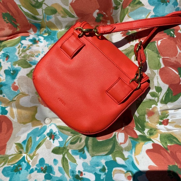 Fossil leather pochette - Picture 2 of 6